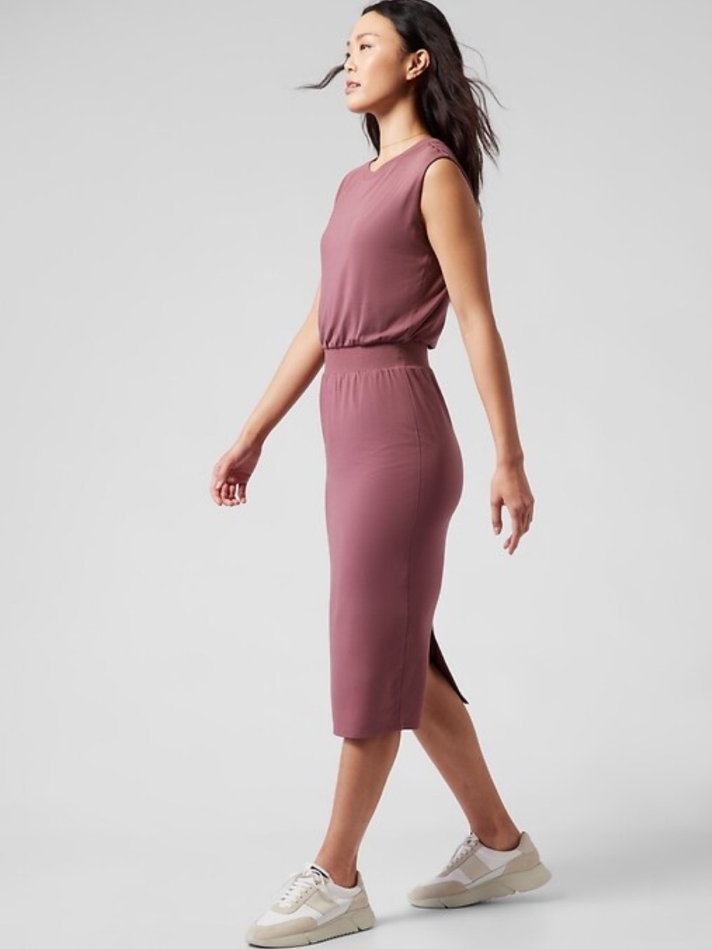 Athleta Dress Midi Santorini Cinch Dress
In Tawny Rose size 2X